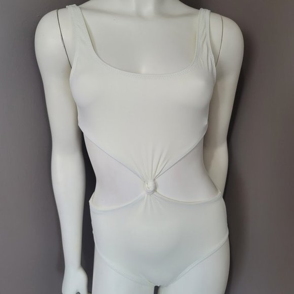 Solid & Striped Bailey Cream White One Piece Swimsuit Size Small - Picture 2 of 15